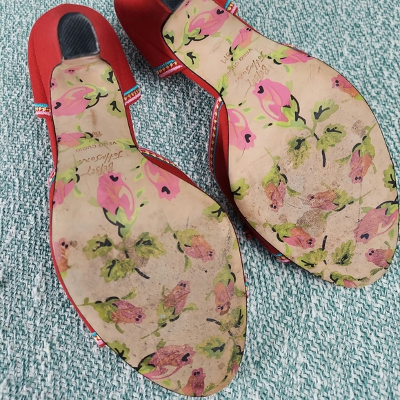 Betsey Johnson Open Toe Heels with Bow, Womens 10M - Picture 11 of 11